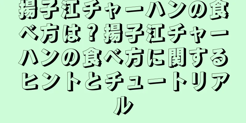 揚子江チャーハンの食べ方は？揚子江チャーハンの食べ方に関するヒントとチュートリアル