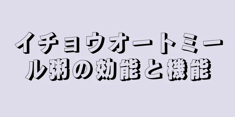 イチョウオートミール粥の効能と機能
