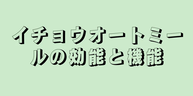 イチョウオートミールの効能と機能