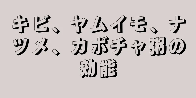 キビ、ヤムイモ、ナツメ、カボチャ粥の効能