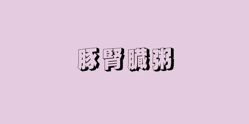 豚腎臓粥