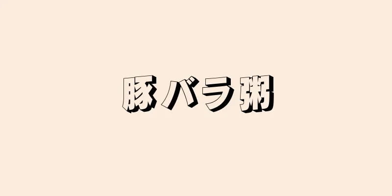 豚バラ粥