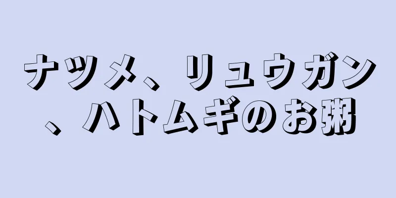 ナツメ、リュウガン、ハトムギのお粥