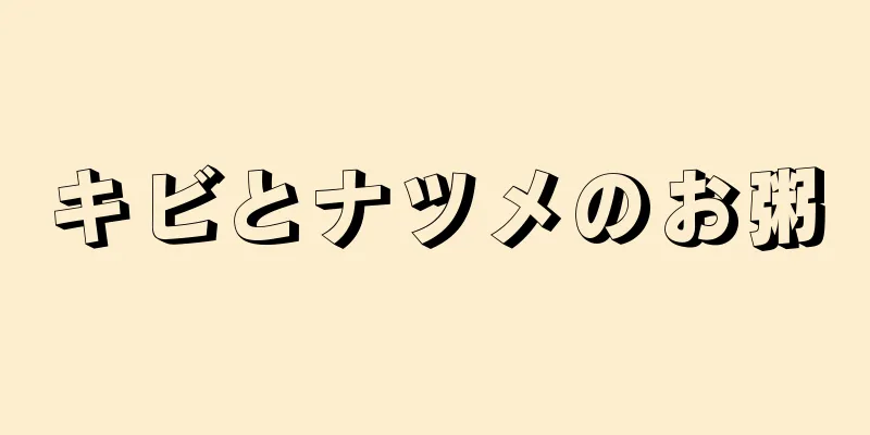キビとナツメのお粥
