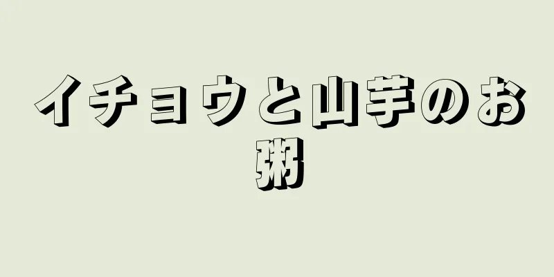 イチョウと山芋のお粥