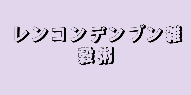 レンコンデンプン雑穀粥