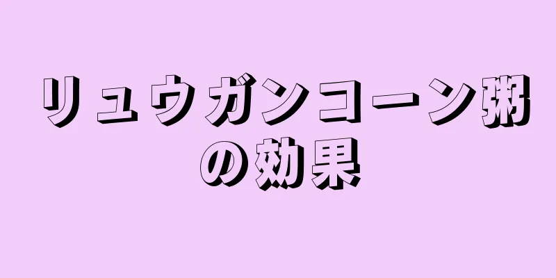 リュウガンコーン粥の効果