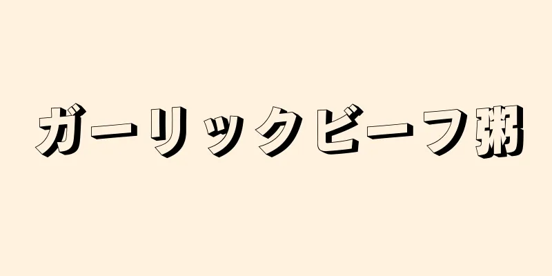 ガーリックビーフ粥