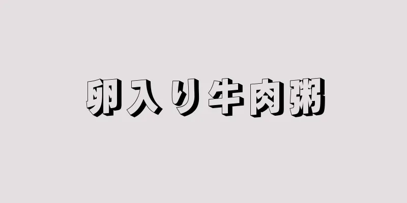 卵入り牛肉粥