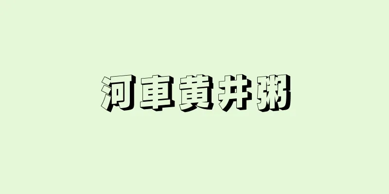 河車黄井粥