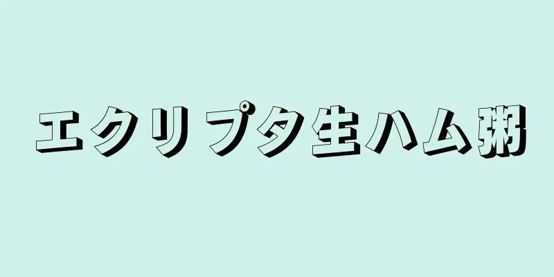 エクリプタ生ハム粥