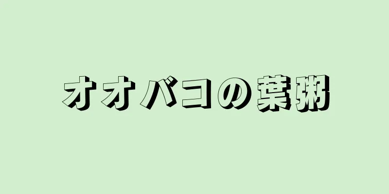 オオバコの葉粥