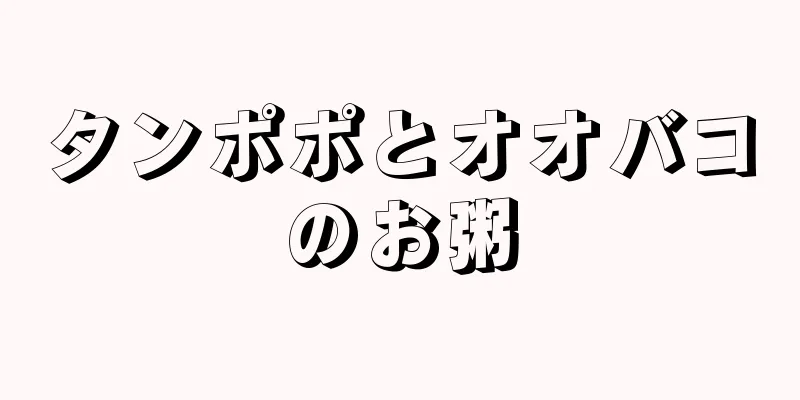 タンポポとオオバコのお粥