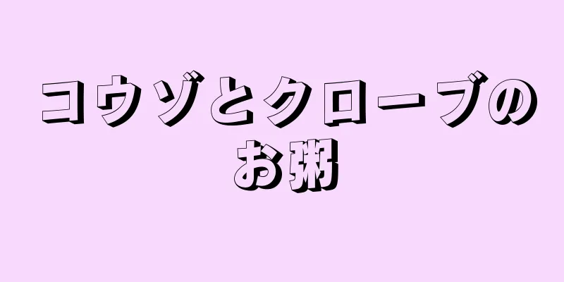 コウゾとクローブのお粥