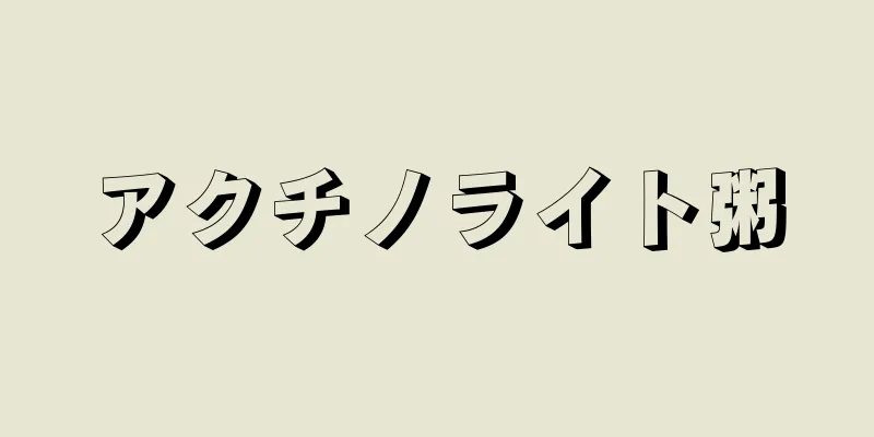 アクチノライト粥