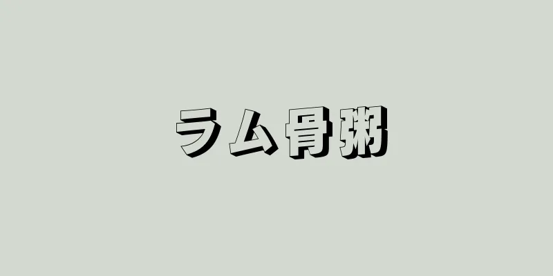 ラム骨粥