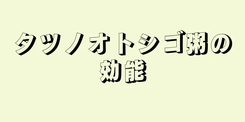 タツノオトシゴ粥の効能