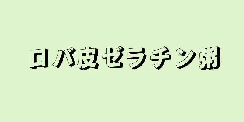ロバ皮ゼラチン粥