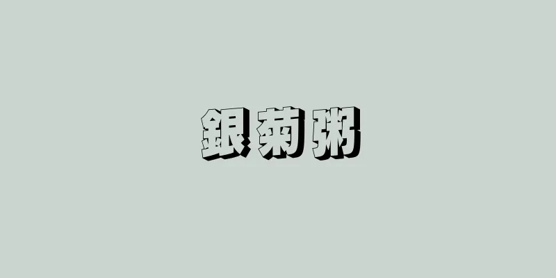 銀菊粥