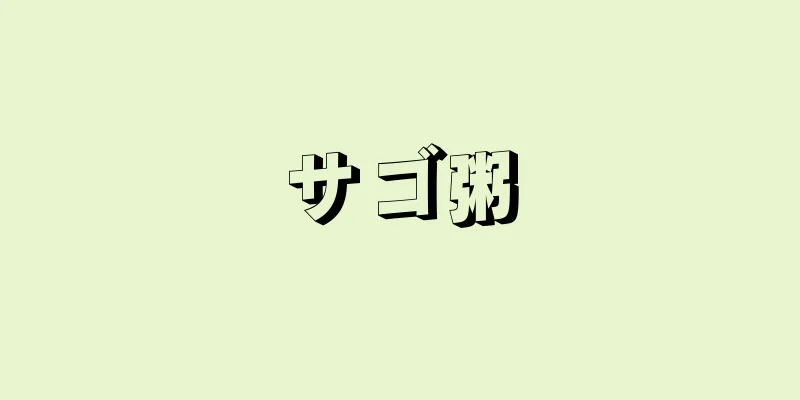 サゴ粥
