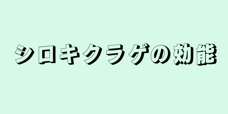 シロキクラゲの効能