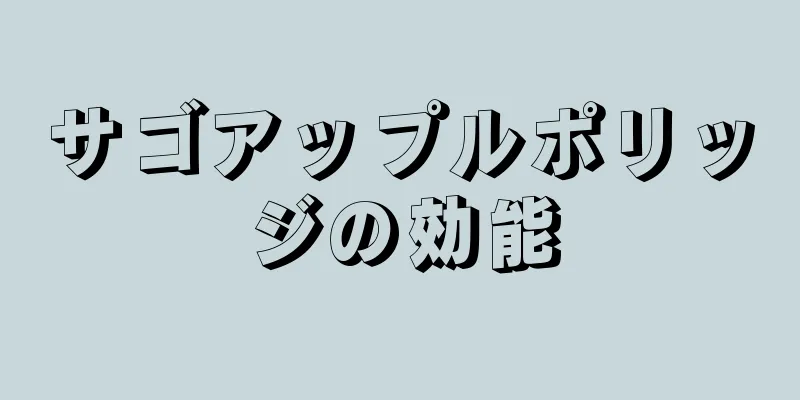 サゴアップルポリッジの効能