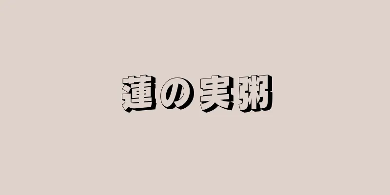 蓮の実粥