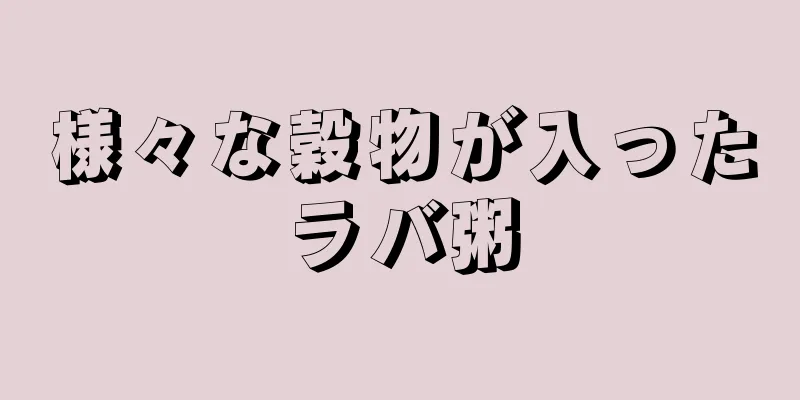 様々な穀物が入ったラバ粥