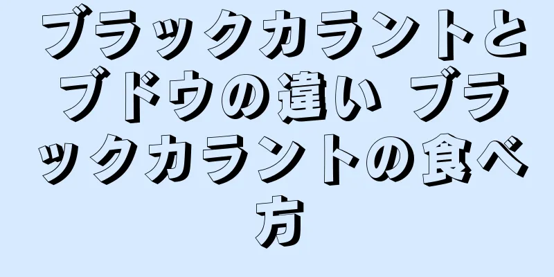 ブラックカラントとブドウの違い ブラックカラントの食べ方