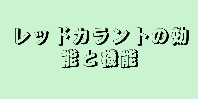 レッドカラントの効能と機能