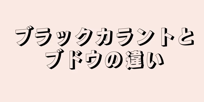 ブラックカラントとブドウの違い