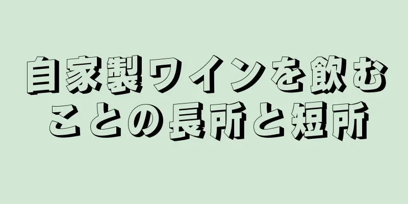 自家製ワインを飲むことの長所と短所