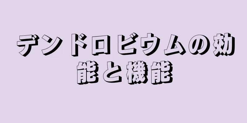 デンドロビウムの効能と機能