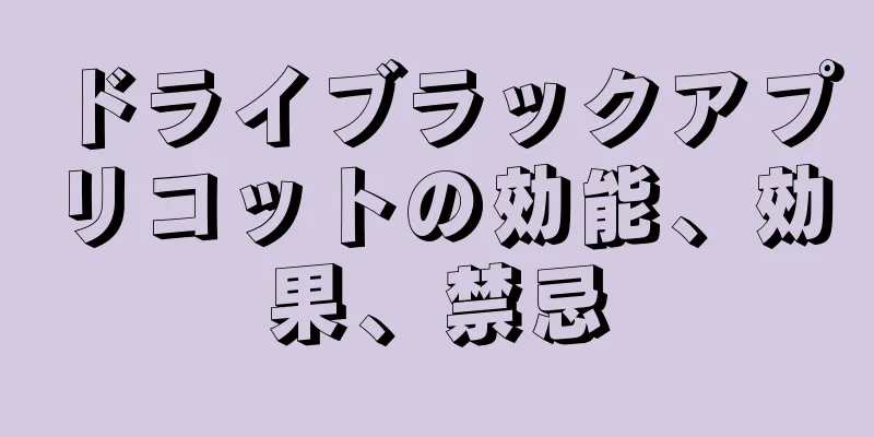 ドライブラックアプリコットの効能、効果、禁忌