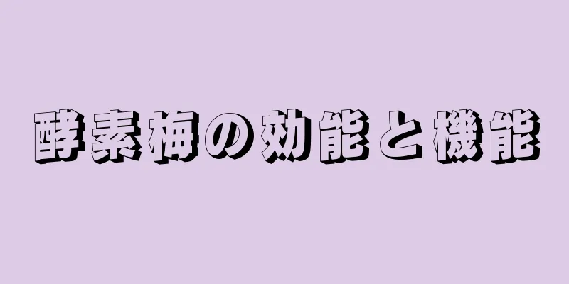 酵素梅の効能と機能