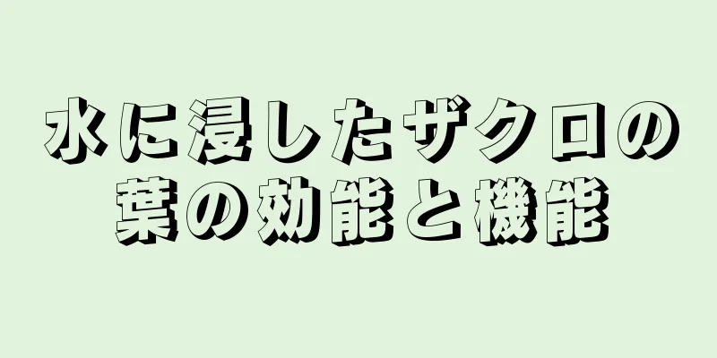 水に浸したザクロの葉の効能と機能