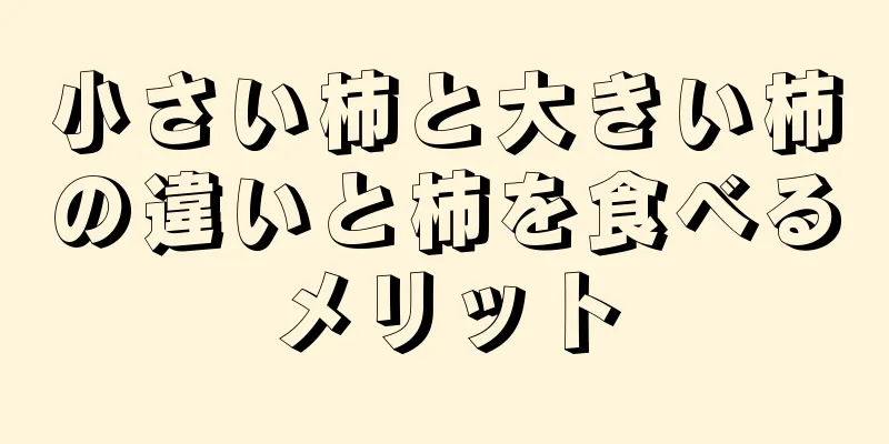 小さい柿と大きい柿の違いと柿を食べるメリット