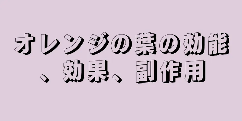 オレンジの葉の効能、効果、副作用