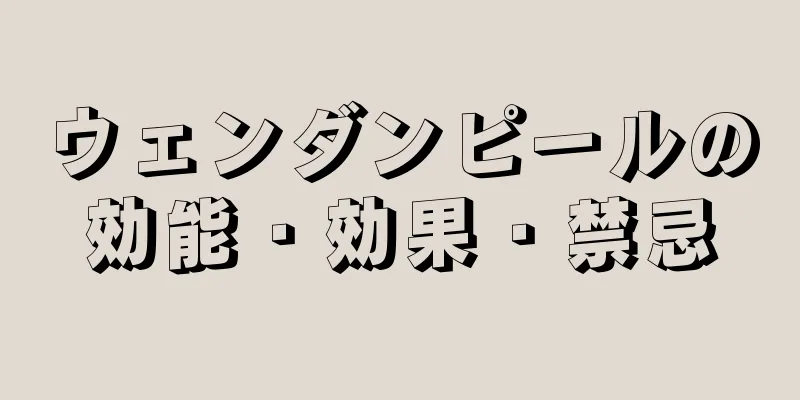 ウェンダンピールの効能・効果・禁忌