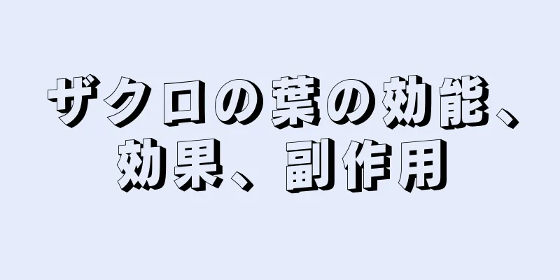 ザクロの葉の効能、効果、副作用