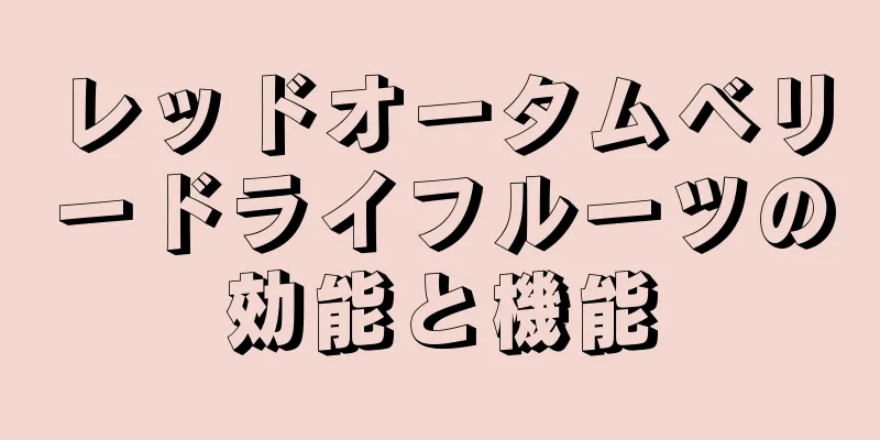 レッドオータムベリードライフルーツの効能と機能