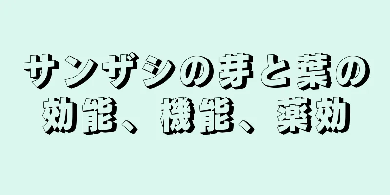 サンザシの芽と葉の効能、機能、薬効