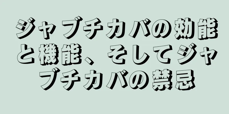 ジャブチカバの効能と機能、そしてジャブチカバの禁忌
