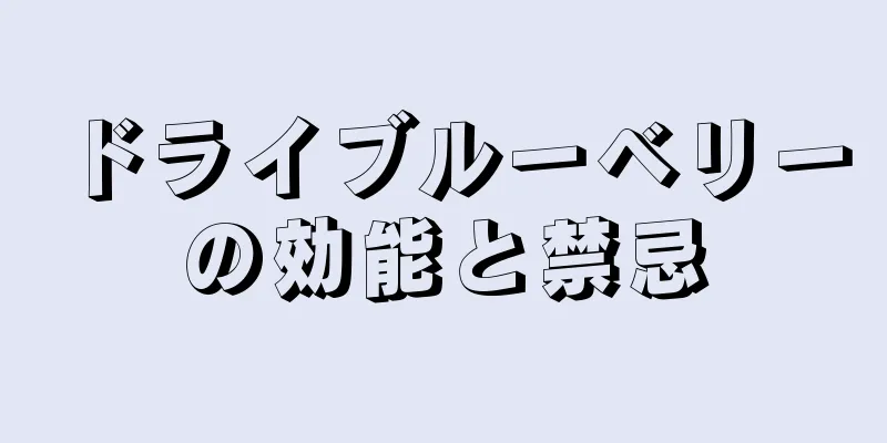 ドライブルーベリーの効能と禁忌