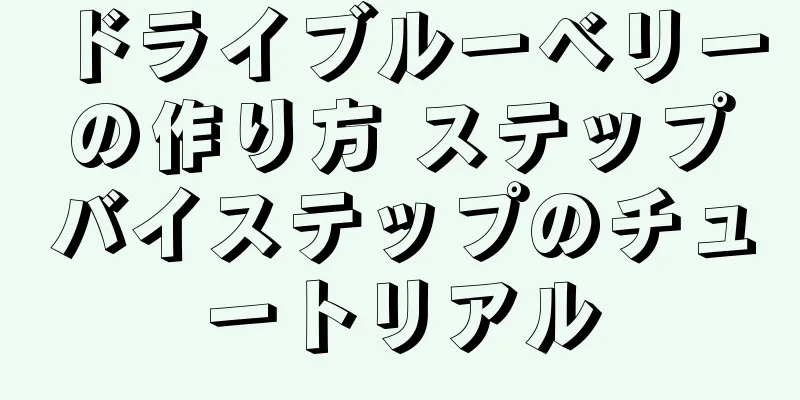 ドライブルーベリーの作り方 ステップバイステップのチュートリアル