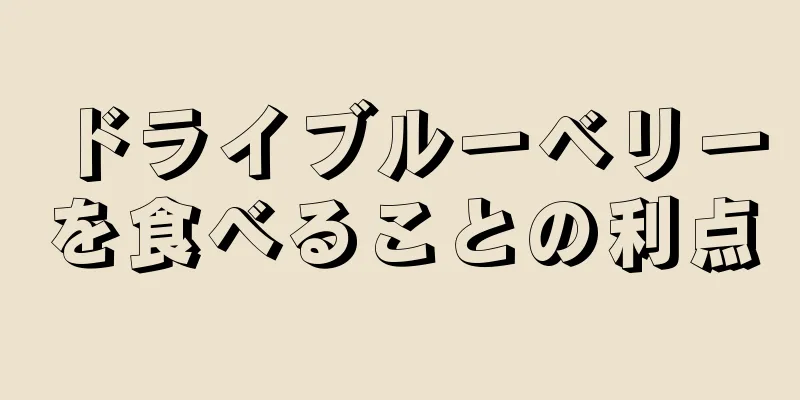 ドライブルーベリーを食べることの利点