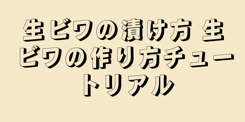 生ビワの漬け方 生ビワの作り方チュートリアル