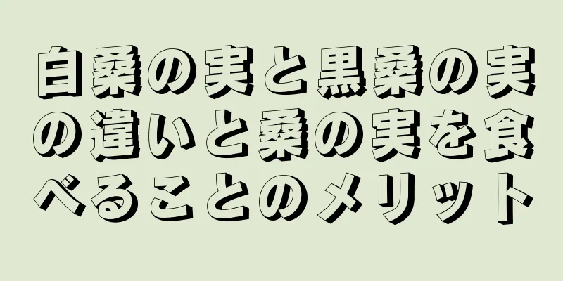 白桑の実と黒桑の実の違いと桑の実を食べることのメリット