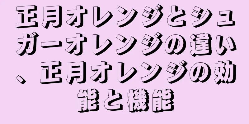 正月オレンジとシュガーオレンジの違い、正月オレンジの効能と機能