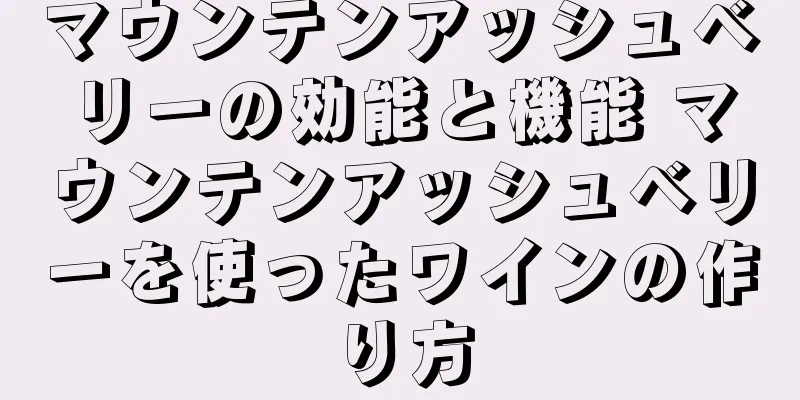 マウンテンアッシュベリーの効能と機能 マウンテンアッシュベリーを使ったワインの作り方